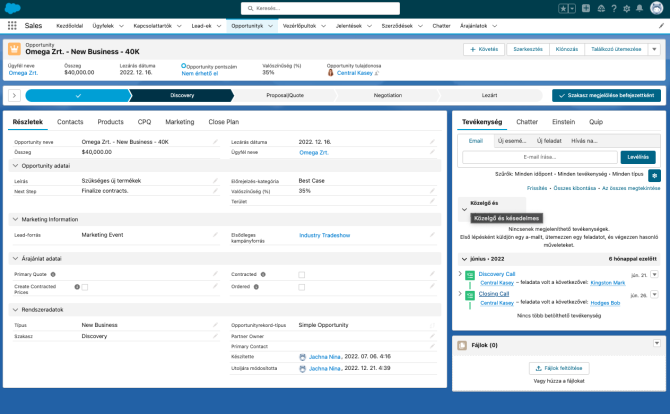 Értékesítés - Opportunity-2