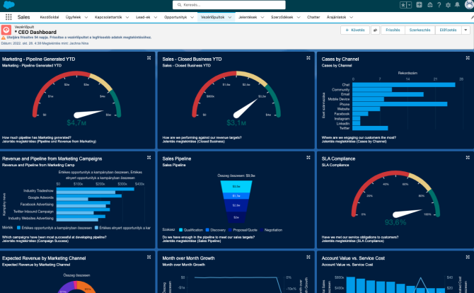 Ügyvezetői dashboard